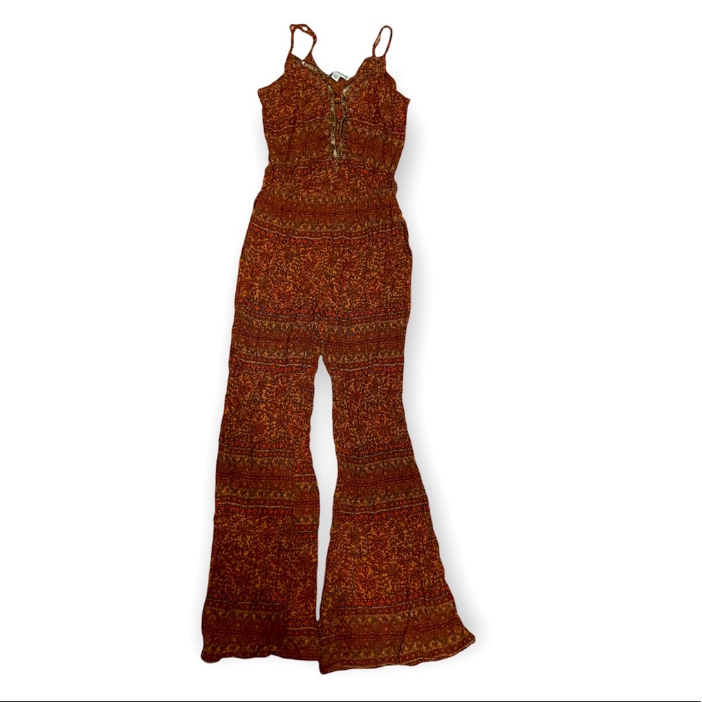 American Eagle Women’s Boho Patterned Jumpsuit Small
